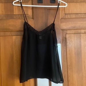 Black lace tank